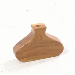 Wide Small Single Stem Wooden Vase