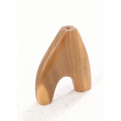 Arched Small Single Stem Wooden Vase