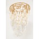 Wood and Shell Decorative Chandelier