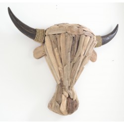 Driftwood Cows Head