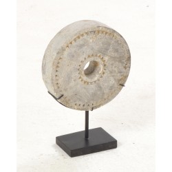 Stone Carved Disc on Stand