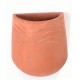Cheveron Terracotta Wall Pot