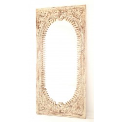 Floor Standing Carved Mirror