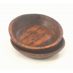 Small Antique Round Wooden Bowl each one a unique size and design