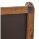 Multi picture photo frame with black background in a reclaimed pine frame