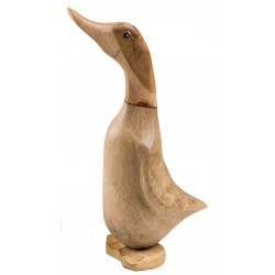 Small Wooden Duck ornament each an indvidual made from bamboo sat on its feet