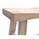 Saddle Stool made from solid wood with a stripped back wood finish