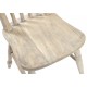 Solid wood farmhouse chair with a slat back and wash finish