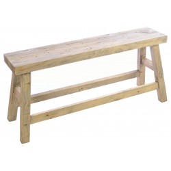 Terstle style bench made from solid wood with a stripped back wood finish