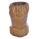 Solid wood reclaimed rice mortar