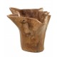 Solid teak decorative bowl made from the root of the teak tree with each unique design