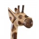 Giraffe ornament made from solid wood and standing 1.5m tall 
