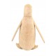 Small Wooden Penguin ornament with a light wood finish each one an indvidual