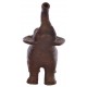 Small Standing Terracotta Elephant in white or brown colouring